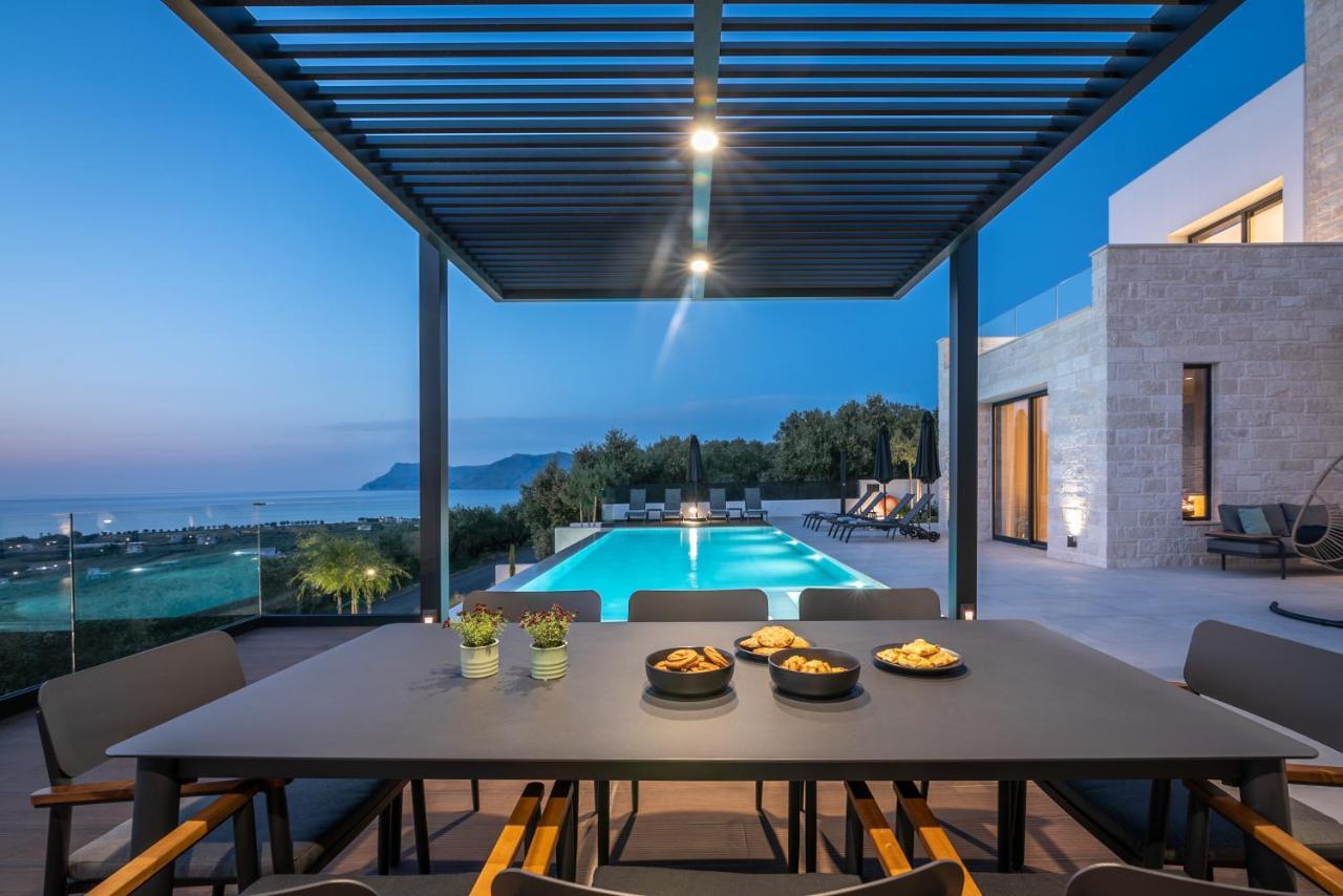 Villas Phos And Kallos Kíssamos Exteriör bild